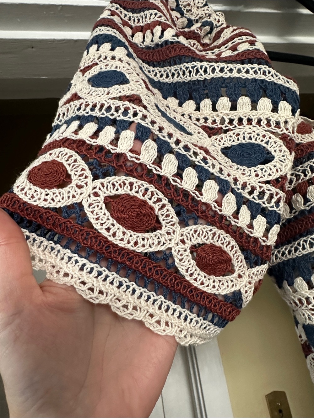 NWT Sezane Breah Crochet Blouse - Picture 6 of 9